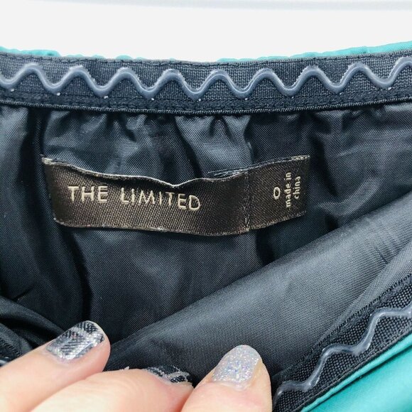 The Limited Printed Colorblock Strapless Dress 431 - Picture 5 of 7